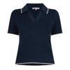 Womens/Ladies Faith Ribbed Short-Sleeved Polo Shirt
