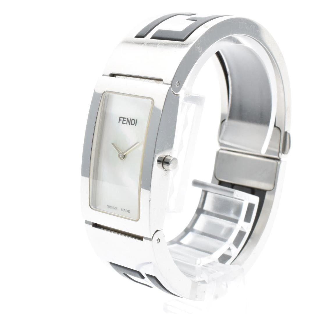Used Working FENDI Women s Watch Shell Dial Square
