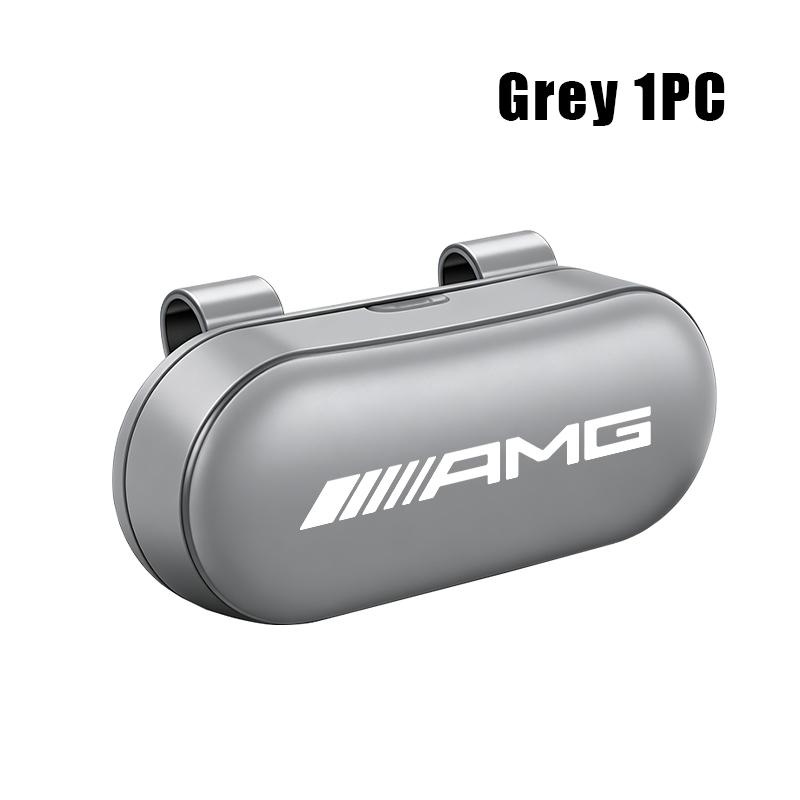 

For AMG Car Visor Sunglasses Glasses Case Glasses Holder Clip Box Mercedes Benz Exclusive C200 C260 C300 W202 W203 W204 W205 GLC