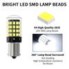 2PCS 1156 BA15S P21W BAU15S PY21W 7440 W21W P21/5W 1157 BAY15D 7443 White LED Bulbs 54smd CanBus Lamp Reverse Turn Signal Light
