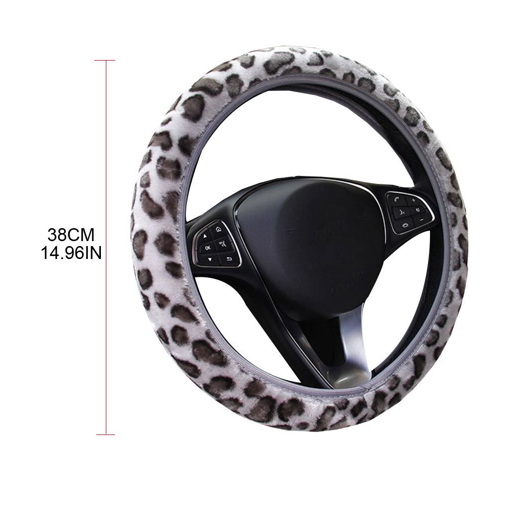 Winter Warm Steering Wheel Cover with Handbrake Cover Gear Shift Cover Universal