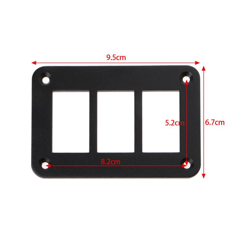 2/3/4/6 Way 6 Hole Aluminum Rocker Switch Panel Housing Holder For ARB Carling Narva Boat Type Auto Parts Switches Parts
