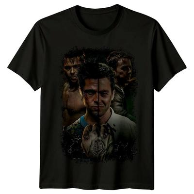 Fight Club (1999) Filmposter Inspiriertes T-Shirt Retro Tee Unisex