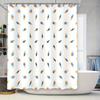 Lightning Bolt Shower Curtain Waterproof Modern Abstract Art Bathroom Decor Home Textile Hippie Style Washable Fabric