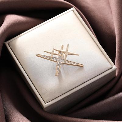 Rhinestone Star Brooch - Women's Suit Jacket Accessory, Korean Style, Light Luxury Fashion