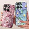 Etui do Motorola Moto G17 Power G15 Power MotoG15 Miękki Czarny Silikonowy Pokrowiec Malowanie Kwiatowe Motyl Smok Kot Funda