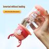 Kids' Cartoon Straw Water Bottle with Strap