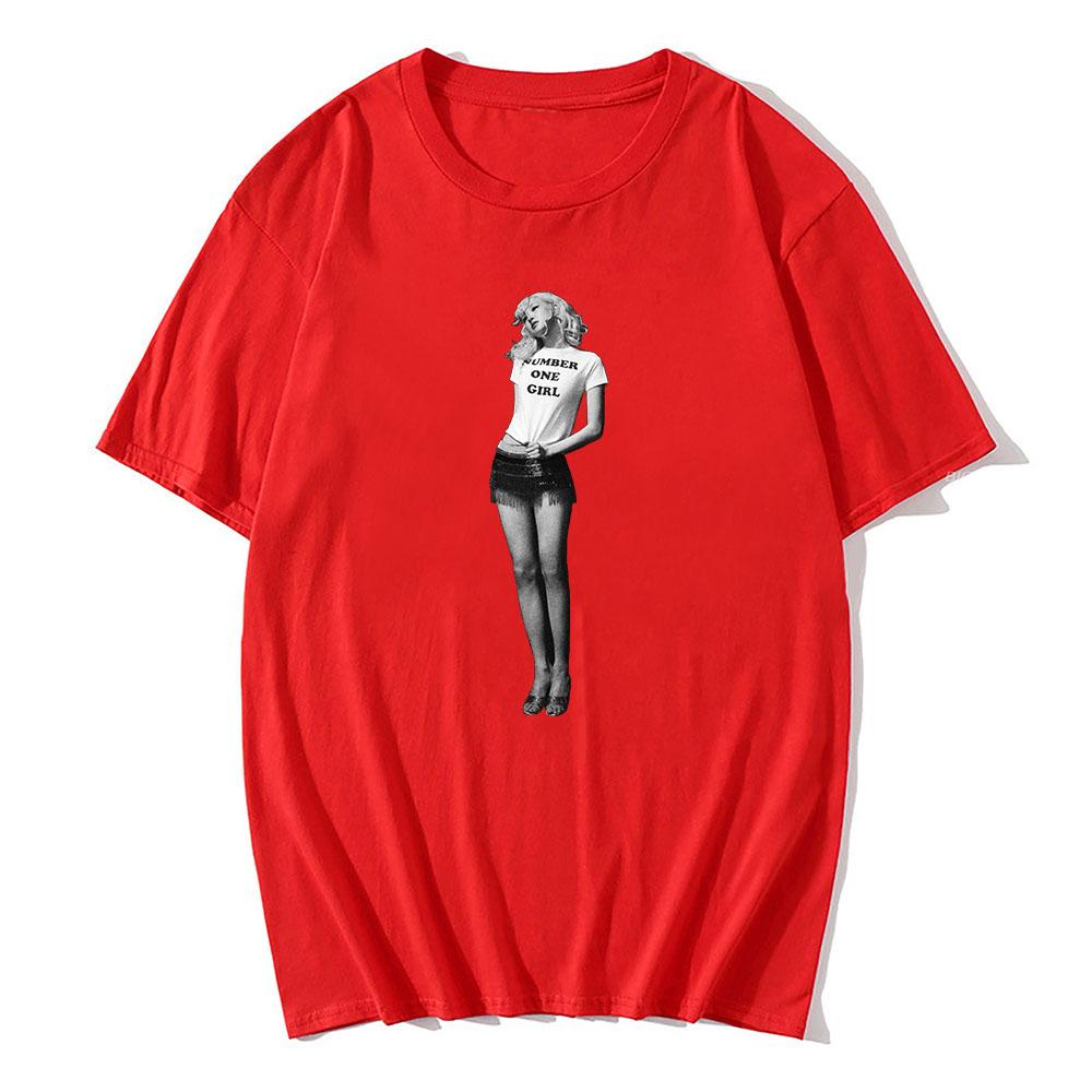 Number One Girl ROSÉ Rosie T-shirt Short Sleeve Men Women Tee-shirt Summer Cotton High Quality Tshirts Male Unisex Streetwear