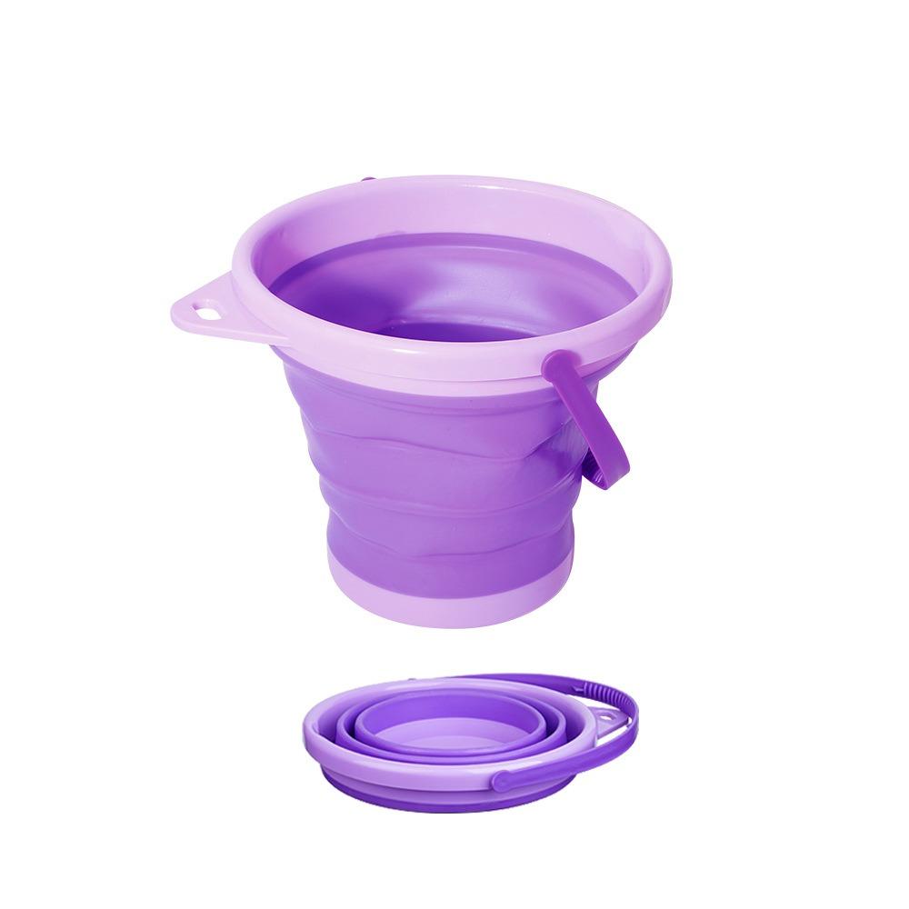 Portable Sandbox Toy Bucket Retractable Beach Collapsible Bucket Beach Folding Buckets  Car Washing