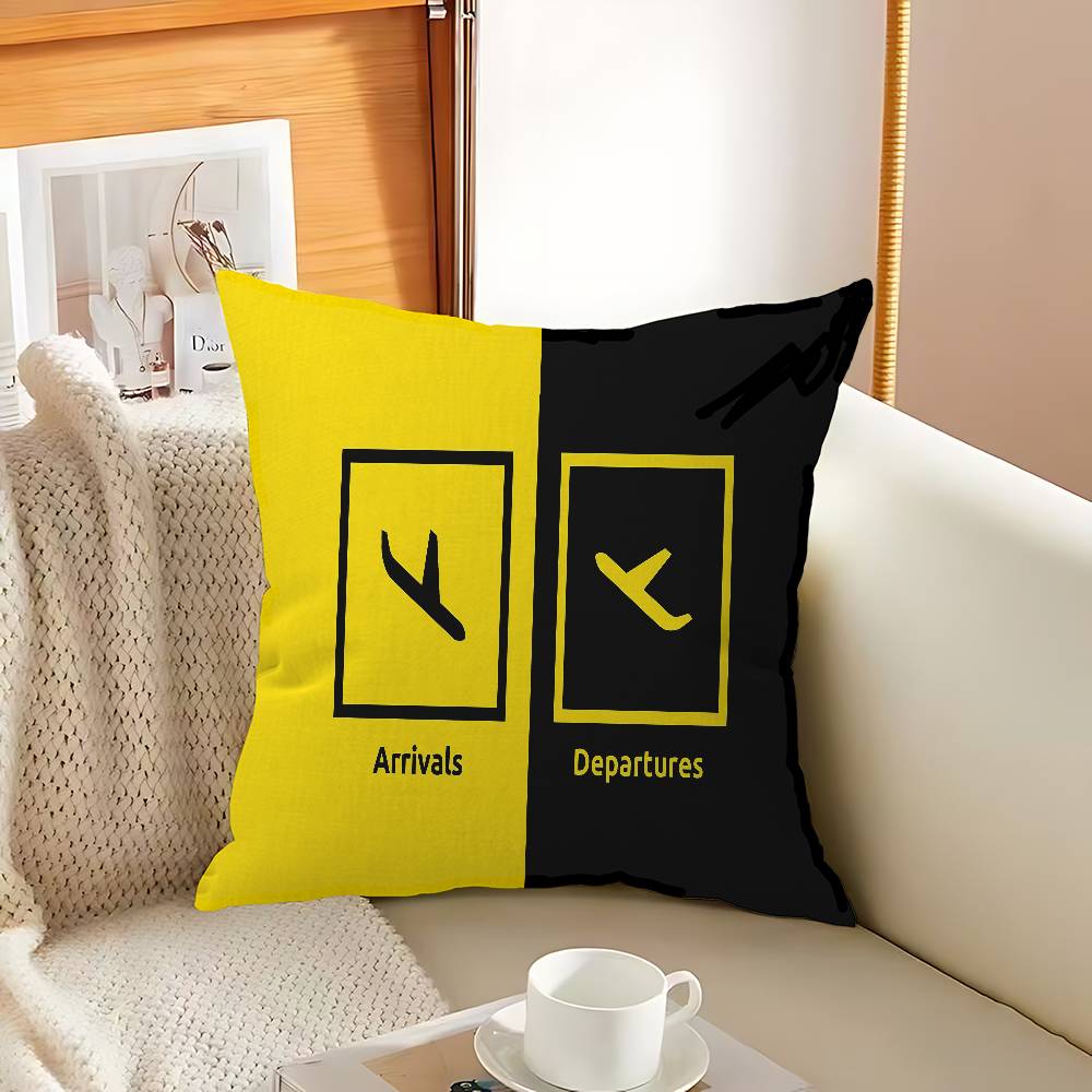 Pilot Captain Stripes Pillowcase Toon Gift Cushion Cover Bedroom Home Sofa Chair Seat Decor Pillow Case