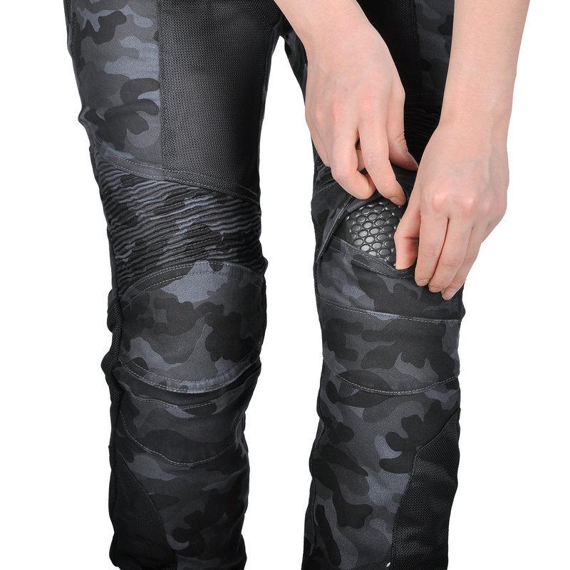 Jeans Moto LOONG BIKER Estivi Mimetici Slim Fit: Pantaloni da Equitazione Traspiranti Anti-caduta