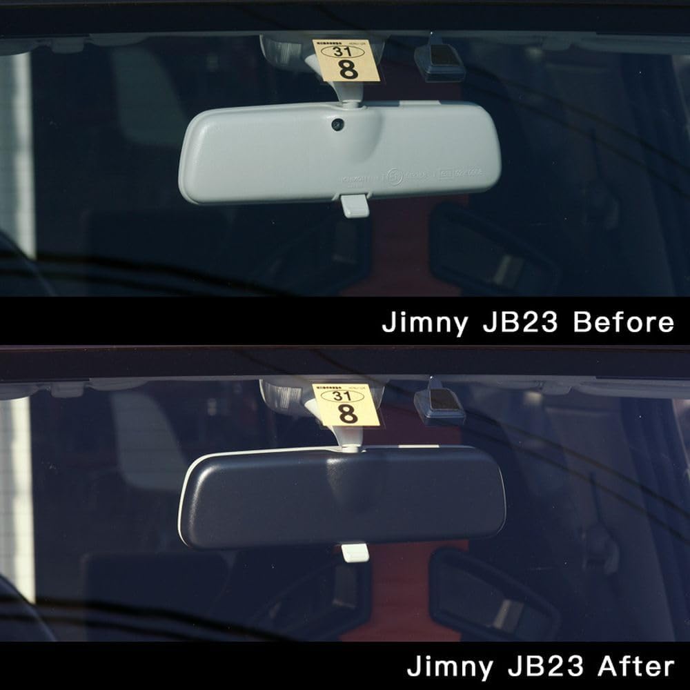 Apio ABS Room Mirror Cover for Jimny JB23 JB33 JB43 Black 4034-01B