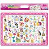 Tenyo Child Puzzle: Let's Play with Disney Princesses and Hiragana! 46 Pieces, Children's Puzzle DC-46-082, Antibacterial Coating, Includes Storage