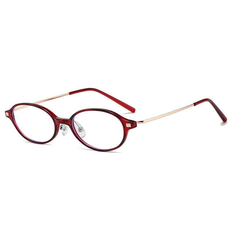 Anti-Blue Flat Glasses Metal Retro Glasses Frame Personalized Myopia Glasses Frame Glasses