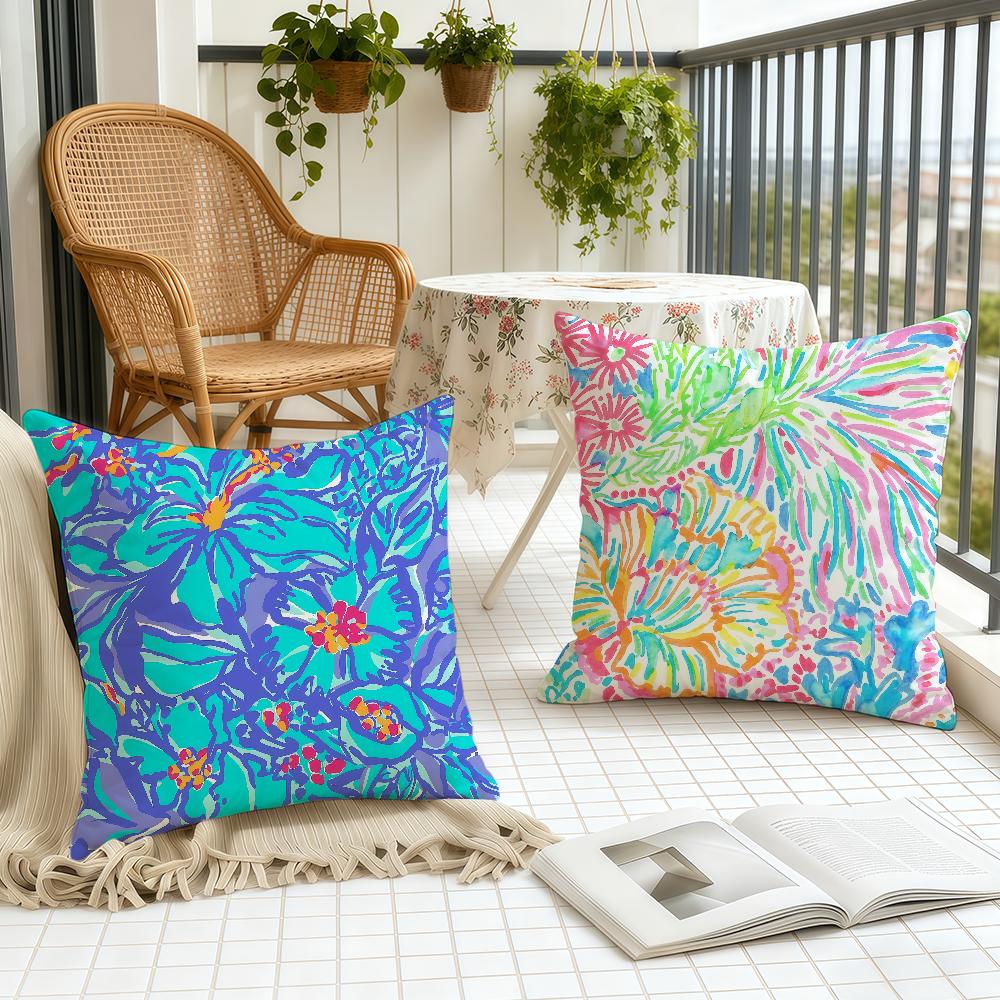 Cool Fashion Flower Painting cushion cover Home Office Birthday Anniversary Gifts Soft Skin Friendly Cushion Cover