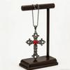 Punk Kristall Große Kreuz Anhänger Halsketten für Frauen Männer Gothic Unregelmäßige Kreuz Schlüsselbein Kette Halsketten Ästhetischen Schmuck