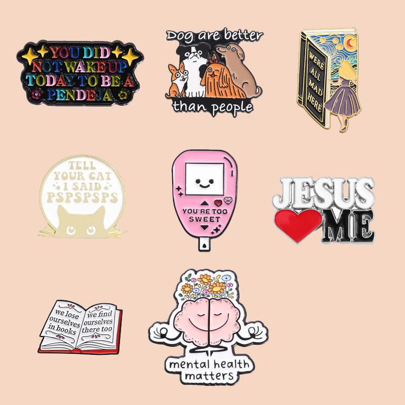 Alloy Cartoon Unique Brooch With Eyecatching Colors For Style Personalized