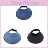 Denim Bucket Hat Summer Outdoor Sun Protection With Wide Brim For Women