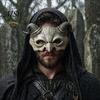 Foam Devil Mask Halloween Ram Horn Demon Mask, Horror Half Face Fade-resistant Lightweight Gothic Masquerade for Cosplay Costume Party