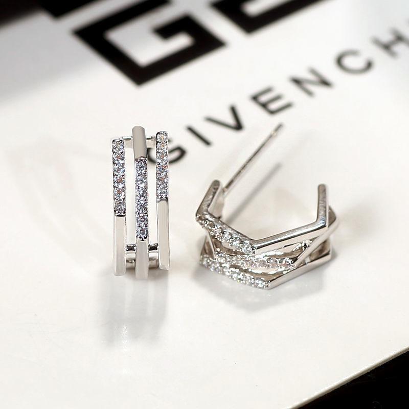 

Геометрические серьги Ретро темперамент Модные женские серьги серебряный