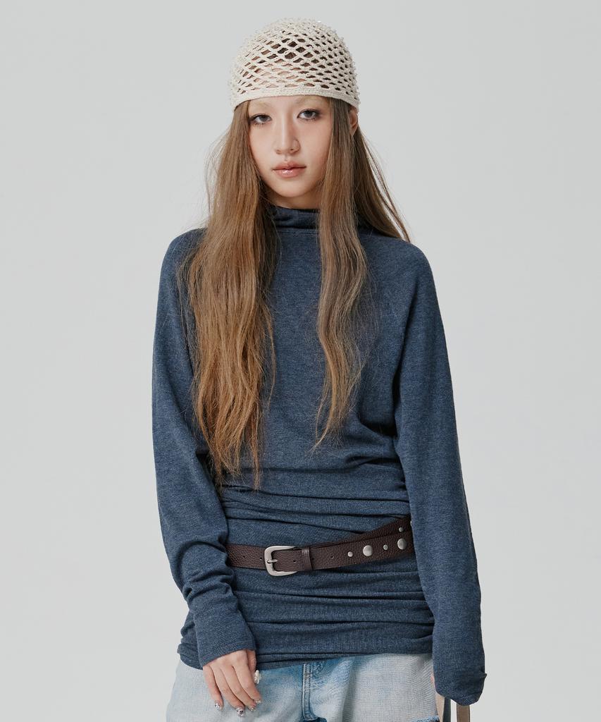 Pineoslupeu Mixed Stud Leather Belt Brown