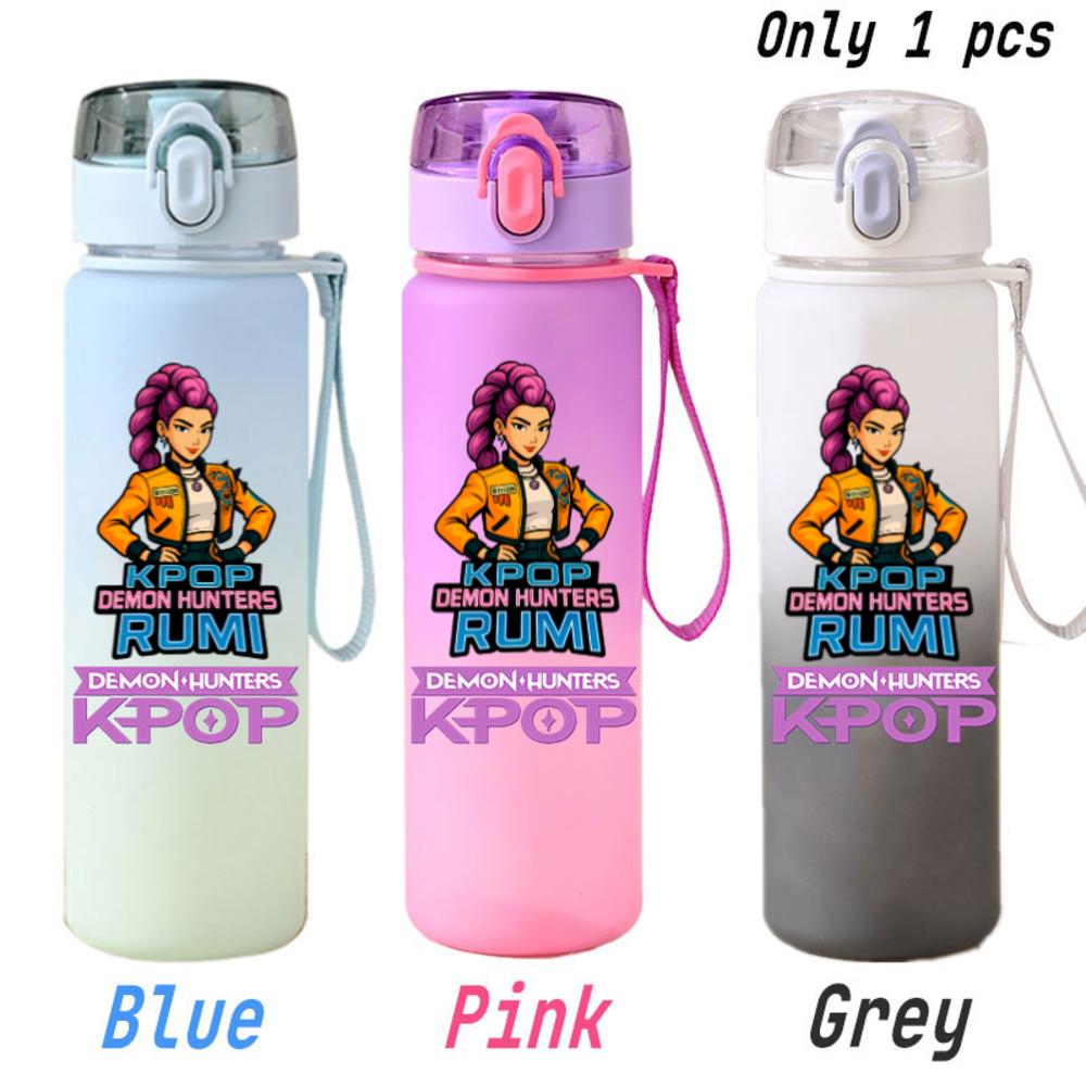 For KPOP Cup 750ML Bottle Portable Sports Kpop Plastic Anime Gradient Drinking Direct Drinking Water Cup Gourd Container