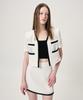 Etmont Summer Tweed Mini Skirt, White