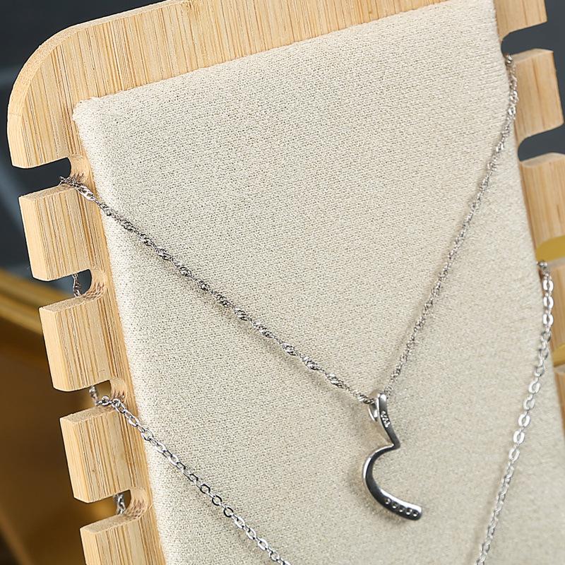 Simple Necklace Display Stand Jewelry Props Necklace Hanger Pendant Jewelry Display Stand Solid Wood Jewelry Stand