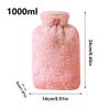 Hot Water Bottle For Cramps 1L Leakproof Reusable Hot Water Bottle With Cover For Discomfort Relief Cold Compress Menstrual