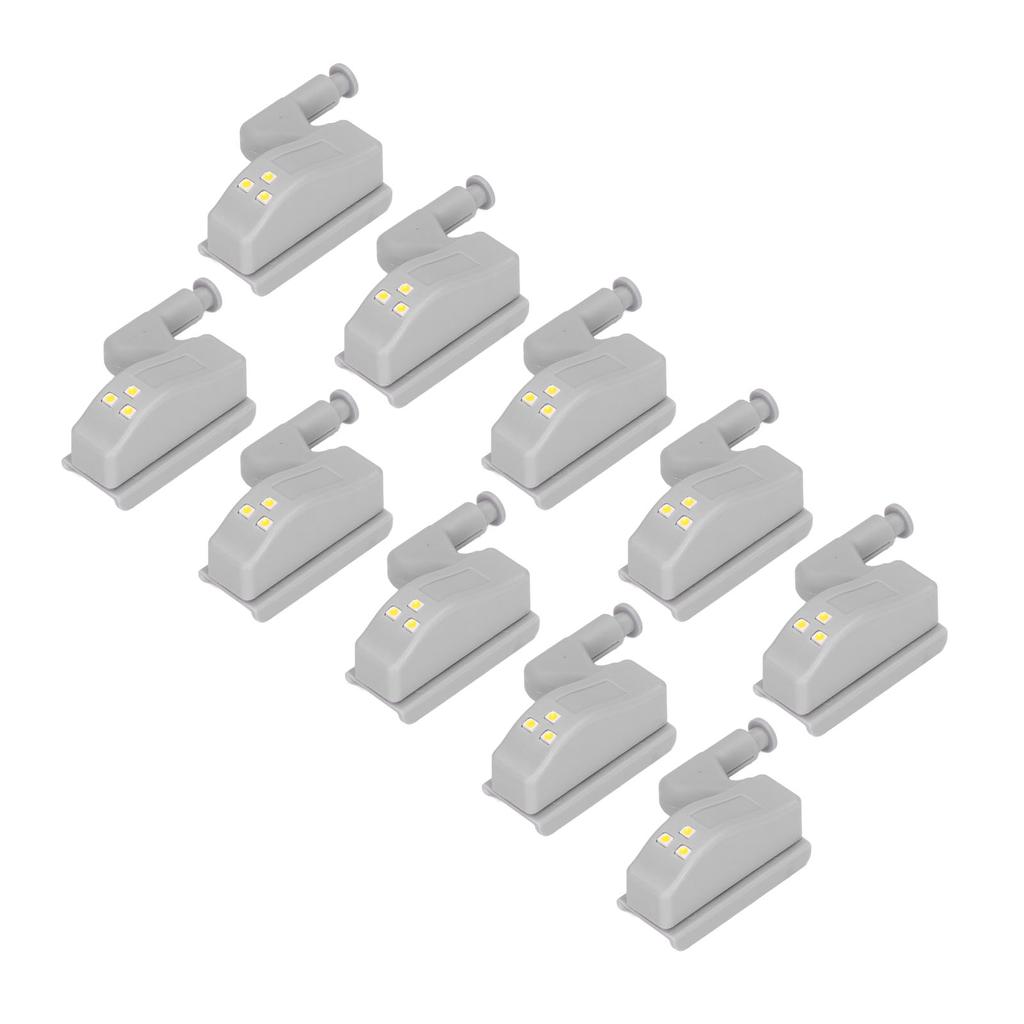 10pcs LED Cabinet Inner Hinge Sensor Light Bedroom Closet Wardrobe Cupboard Night Light
