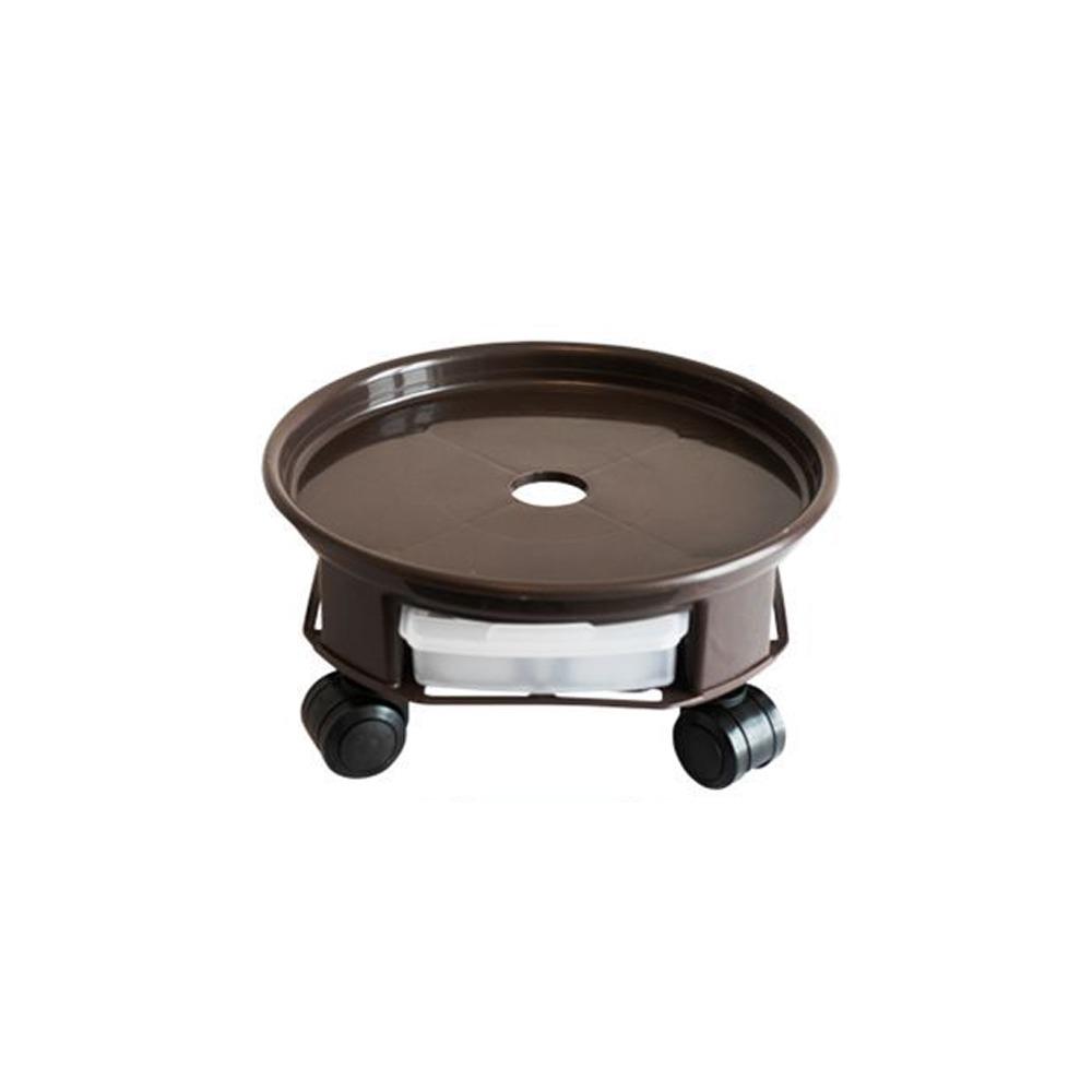 360-degree Rolling Movable Flower Pot Tray Round Flower Planter Stand Flower Pot Mover  Indoor Use