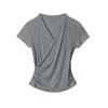 HeyHenry Women's Elegant Slim Fit V-neck Short-sleeve T-shirt