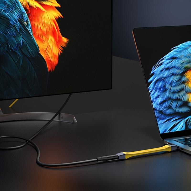 240W 80Gbps USB4 2.0 Short USB C To USB C Cable Fast Charging Type C Data Transfer 8K Data Charging Extension Cable