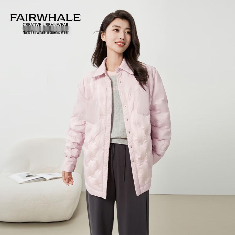 

MARK FAIRWHALE Женский пуховик с воротником, легкий L