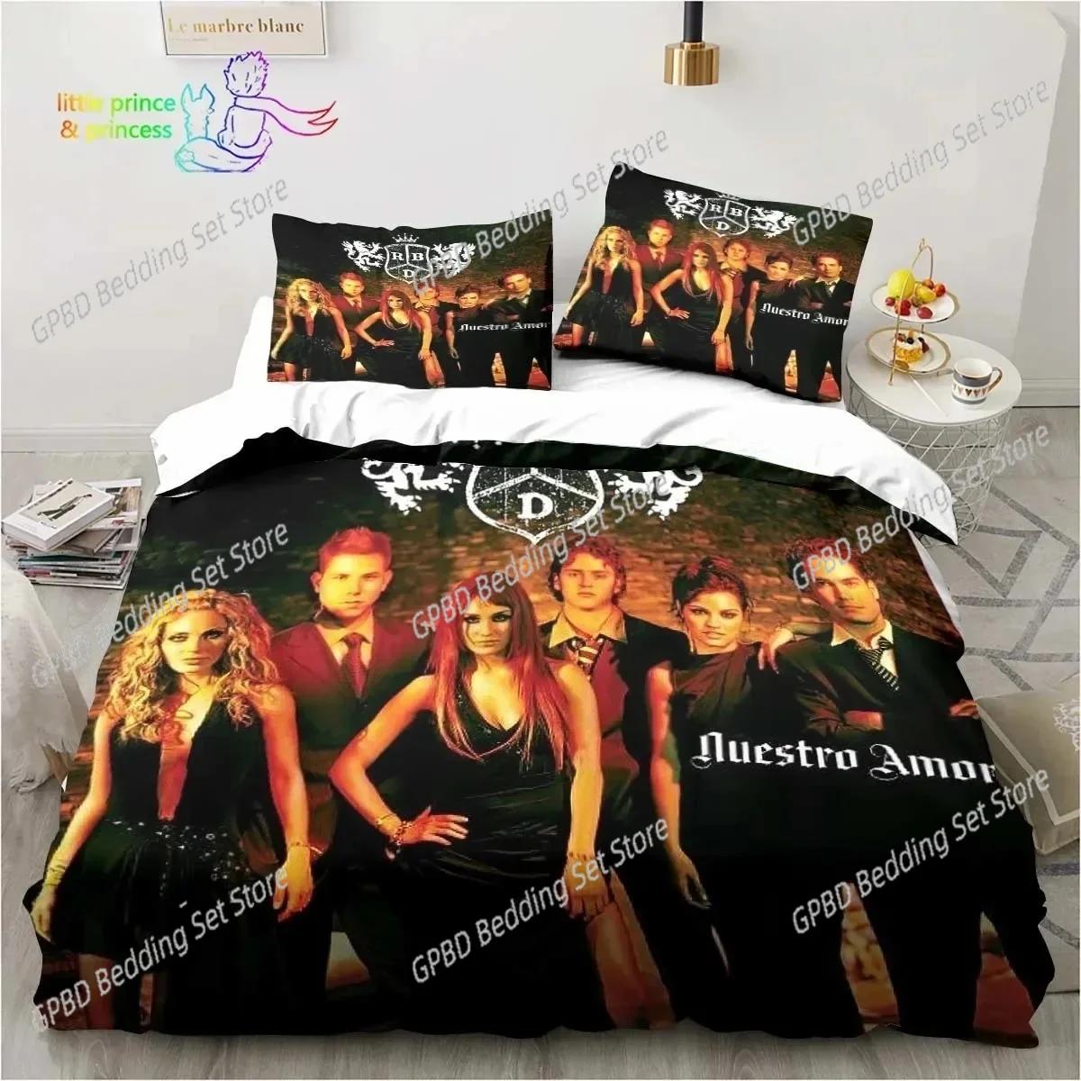 

Покрывало Band Rbd Комплект постельного белья 3D-печать Подходит для спальни Детская Домашний текстиль Comforter (quilt)-EU Single(135*200cm)3pcs