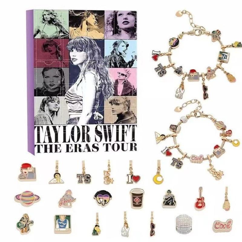 

Stitch Mickey Taylor Swift Theme Christmas Countdown Calendar Bracelet Blind Box For Gift Style 5