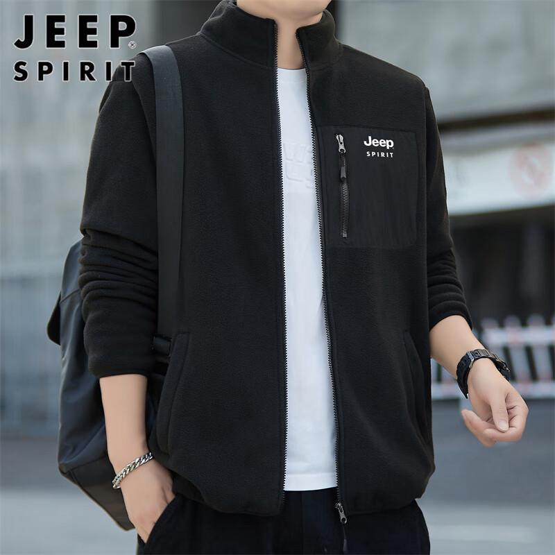 

JEEP SPIRIT Men s Fleece Cardigan Jacket L