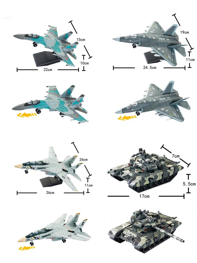 Diy Military Model Building Block Toy F14 Tomcat J-35 Stealth Su35S Multi-Purpose Fighter T90 Main Battle Tank Boy Birthday Gift