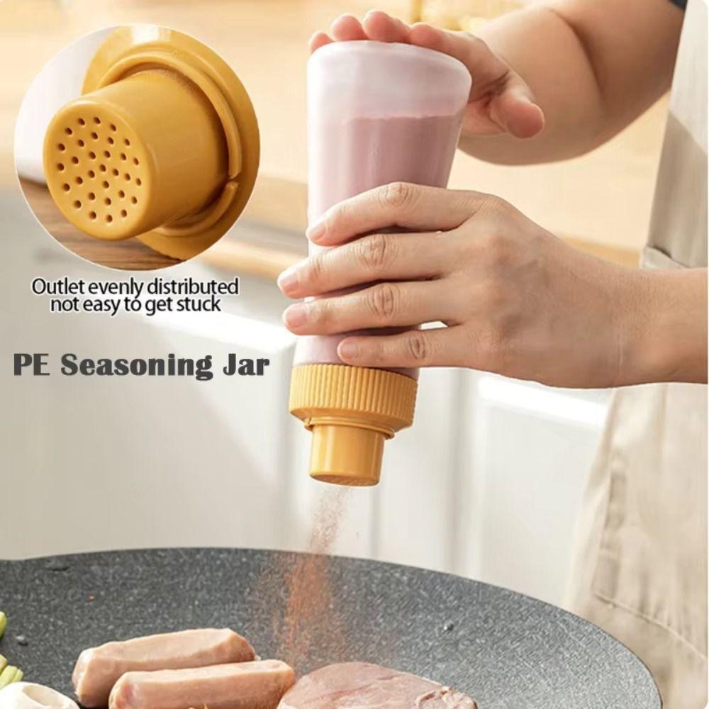 350ML Seasoning Bottle Storage Bottle BBQ Powder Bottle Portable Pepper Spice Jar