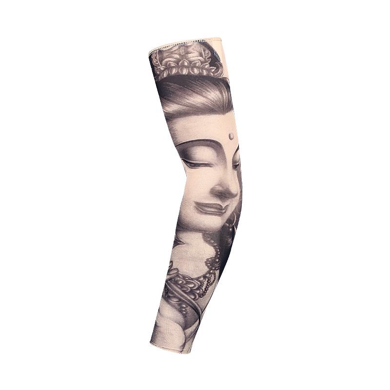 Seamless Ice Cool Floral Arm Sleeves for Sun Protection & Cycling One Size