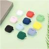 For AirPods 4 Silicone Case Bluetooth-Compatible Earphones Protective Cover with Anti-Lost Buckle + Cleaning Brush