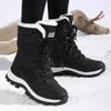 Plus Size Winter 2025 Thickened Velvet Snow Boots for Women