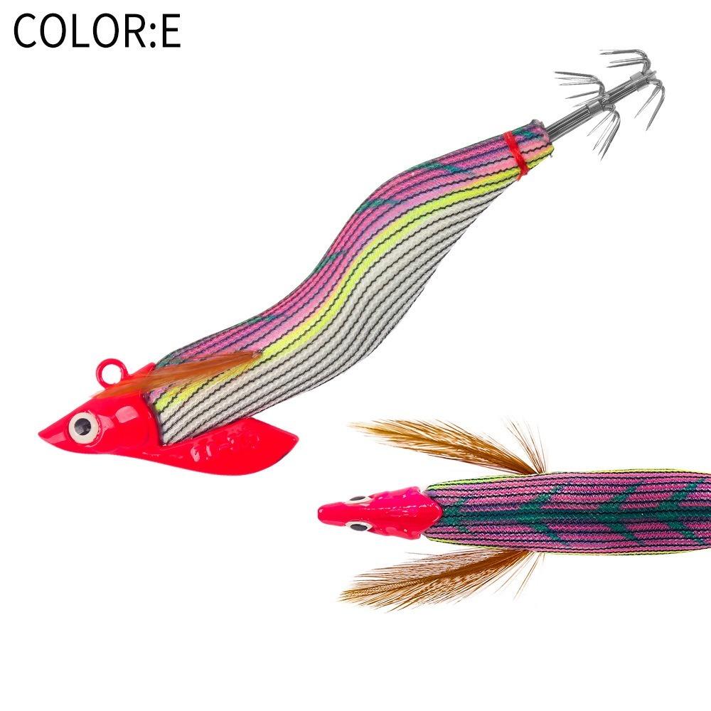 Egi 3.0 Hook Artificial Lures Sycamore Wooden Slow Sinking Jigging Lures  Deep Water
