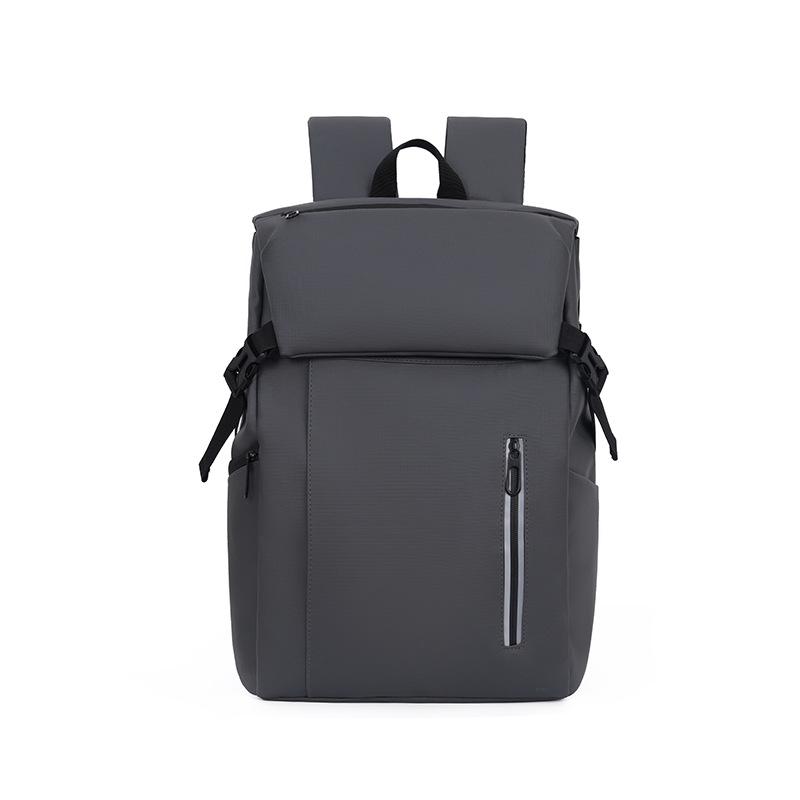 Minimalist Water-resistant Leather Backpack - Ideal for Men, Students, and Commuters