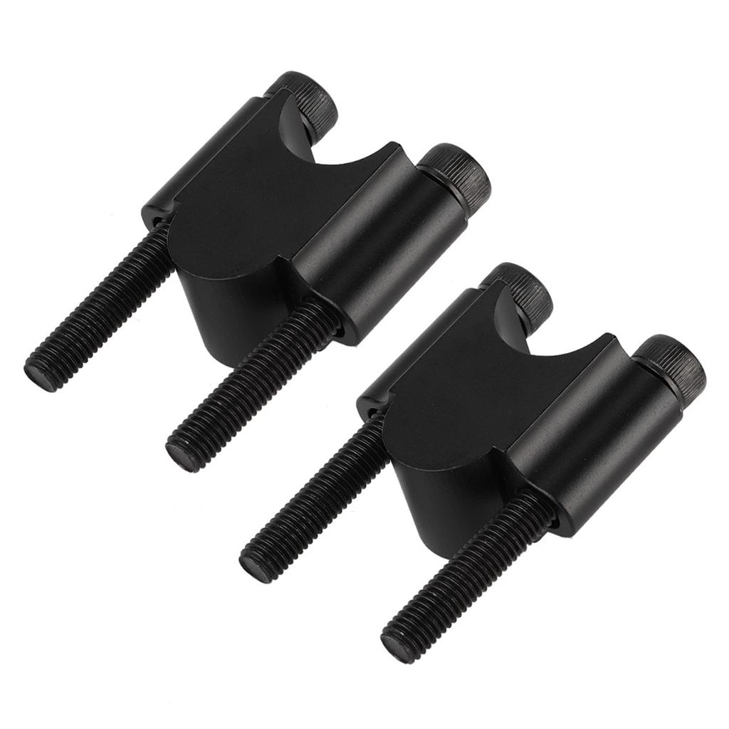 Aluminum Alloy Handbar Riser 7Celsius8 22mm Motorcycle Handbar Rising Clamp(Black)