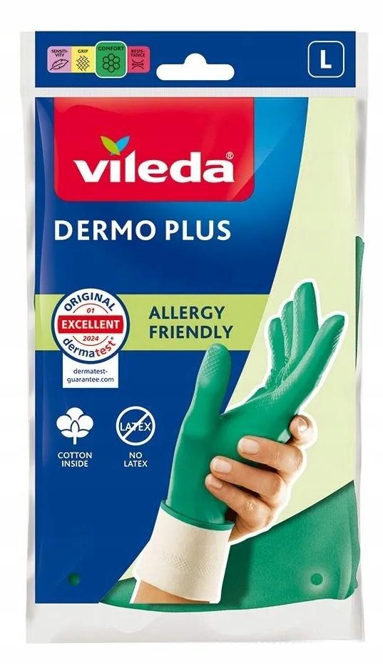 Guanti in nitrile Vileda Dermo Plus ipoallergenici roz. L senza lattice