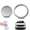 MLqkpwy Engine Button Cover Car Engine Start Button Cover Aluminum