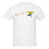 Unisex Evolution Hang Gliding Funny Gift T Shirt Vintage Oneck Cotton T Shirts