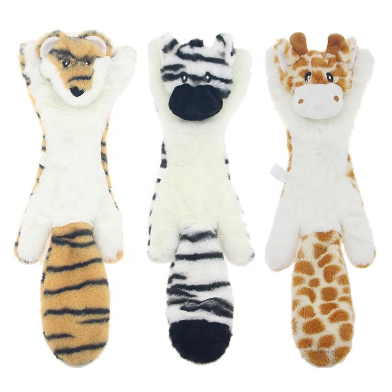 Interactive Plush Dog Toy with Sound for Chewing and Mental Stimulation