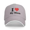 Happy Mothers Day Casual Baseball Cap I Love My Mom Tennis Skate Hip Hop Hats Summer Dropshipping FeUnisex Unisex Streetwear Caps